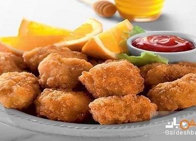 طرز تهیه مرغ سوخاری پاپ کورنی خوشمزه در قابلمه